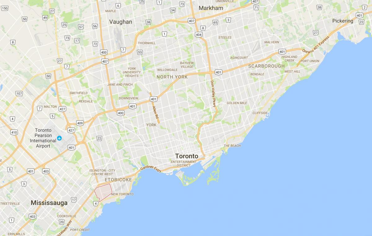 Kaart van Alderwood Parkviewdistrict Toronto