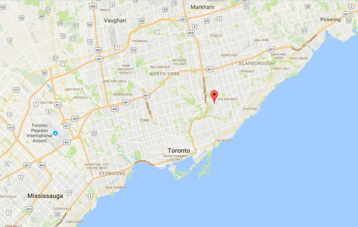 Kaart van Bermondsey distrik Toronto