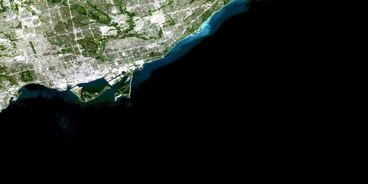 Kaart van satelliet-Toronto