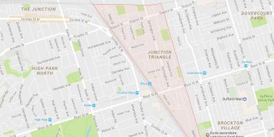Kaart van Aansluiting Driehoek omgewing Toronto