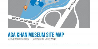 Kaart van die Aga Khan museum
