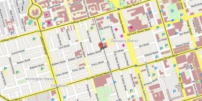 Kaart van Baldwin Dorp Toronto