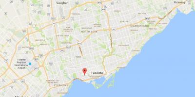 Kaart van die Min Portugal distrik Toronto