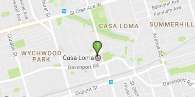 Kaart van Casa Loma Toronto