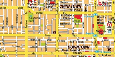 Kaart van Chinatown Ontario