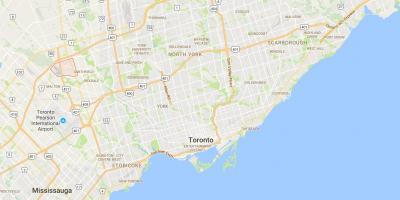 Kaart van Clairville distrik Toronto