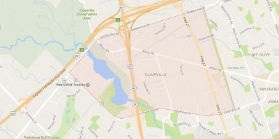 Kaart van Clairville omgewing Toronto