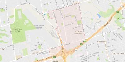 Kaart van Clanton Park omgewing Toronto