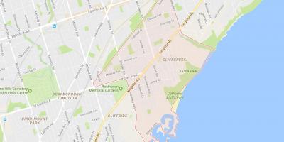 Kaart van Cliffcrest omgewing Toronto