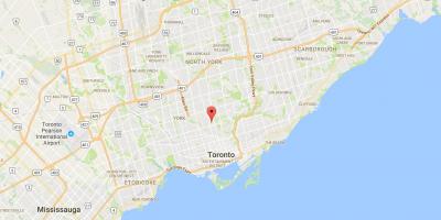 Kaart van'n Gemsbok Park distrik Toronto