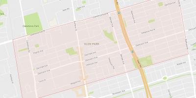 Kaart van Glen Park omgewing Toronto