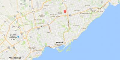 Kaart van Henry Plaas distrik Toronto