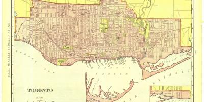 Kaart van historiese Toronto