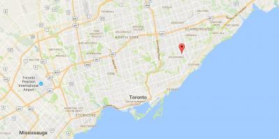 Kaart van Ionview distrik Toronto