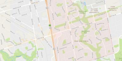 Kaart van Jane en Finch omgewing Toronto