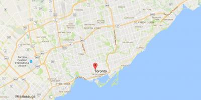 Kaart van Kensington Mark distrik Toronto