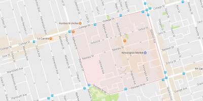 Kaart van Kensington Mark omgewing Toronto