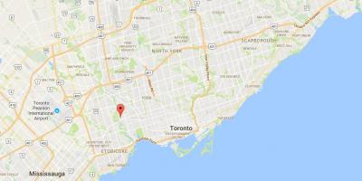 Kaart van Lambton distrik Toronto