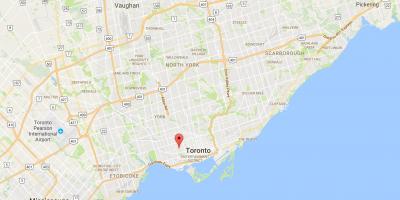 Kaart van die Min Italië distrik Toronto