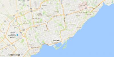Kaart van Malvern distrik Toronto