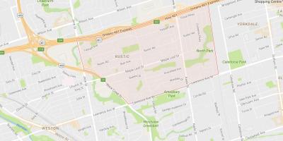Kaart van Maple Leafneighbourhood Toronto