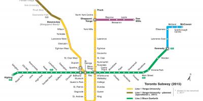 Kaart van die metro-Toronto