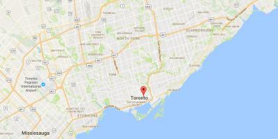 Kaart van Mos Park distrik Toronto