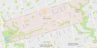 Kaart van Newtonbrook omgewing Toronto
