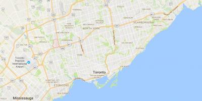 Kaart van Pelmo Park – Humberlea distrik Toronto