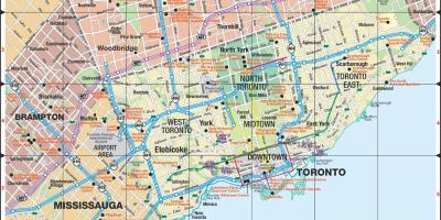 Kaart van Snelwegen Toronto