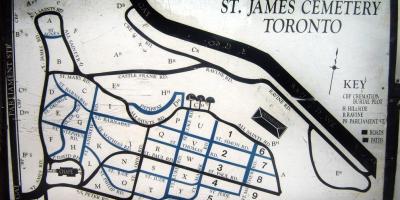Kaart van St James begraafplaas