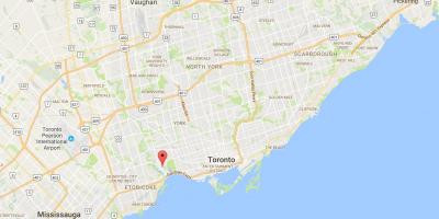 Kaart van Swansea distrik Toronto