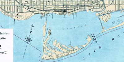 Kaart van Toronto Hawe 1906