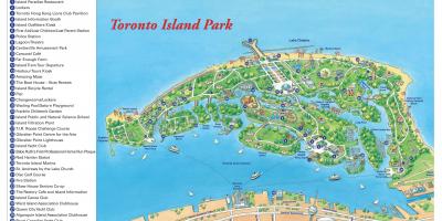 Kaart van Toronto island park
