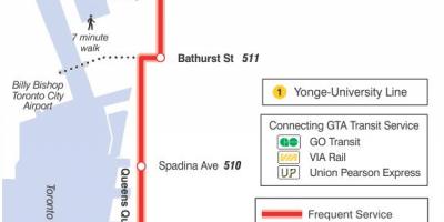 Kaart van die tram lyn 509 Harbourfront