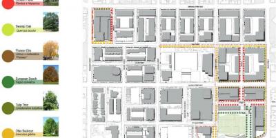 Kaart van Vernuwing plan Regent Park Toronto fase 3
