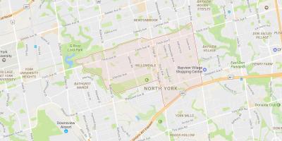 Kaart van Willowdale omgewing Toronto