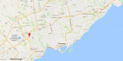 Kaart van Willowridge distrik Toronto